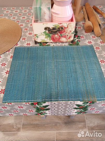 Плетёные подставки под горячее