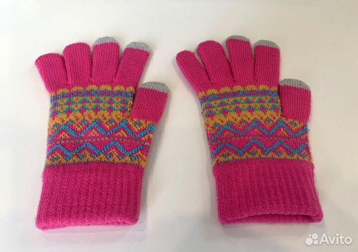 Перчатки вязаные для сенсорных экранов