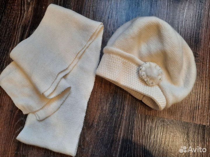 Шапка Берет и шарф,зима