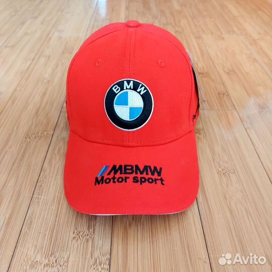 Кепка бейсболка BMW Motor Sport premium красная