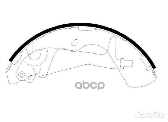 Колодки тормозные hyundai galloper зад.бараб. H