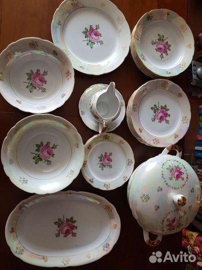 Столовый сервиз Роза гдр Kahla