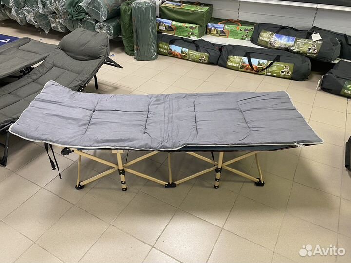 Раскладушка туристическая, 190х70см. до 200кг