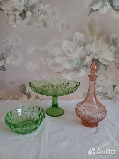 Ваза для фруктов, конфетница, графин