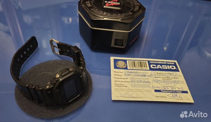 Часы casio g shock DW-5600BB-1E