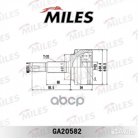Шрус toyota auris E150/corolla X E150 1.3-1.6 0