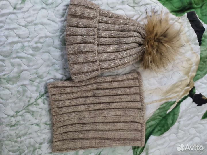 Шапка детская для девочки зимняя