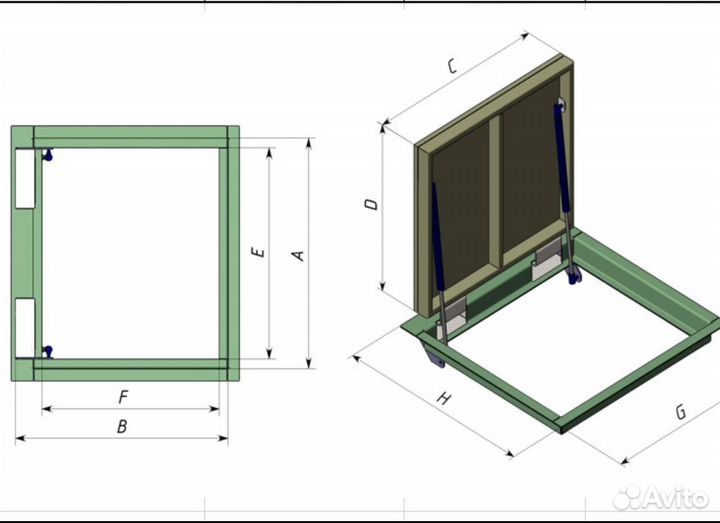 Напольный люк в подвал