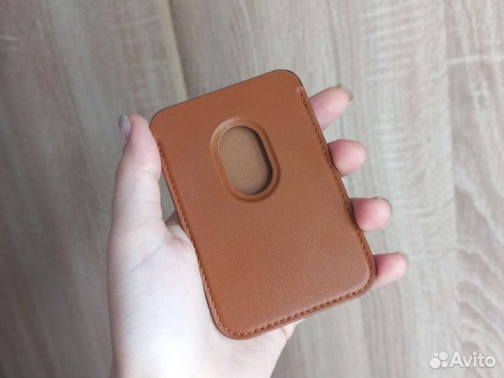 Apple MagSafe Leather Wallet Umber Original