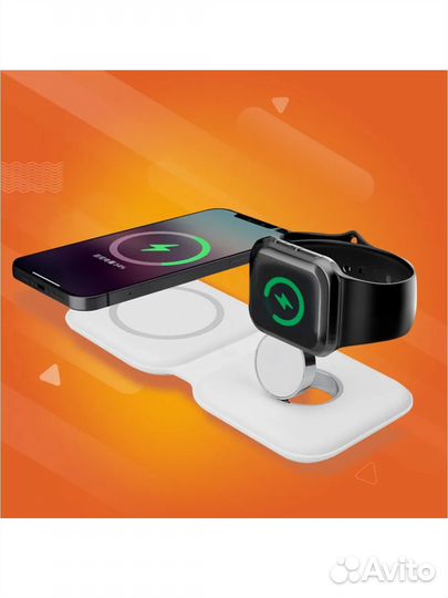 Qi беспроводное зарядное устройство 2 в 1