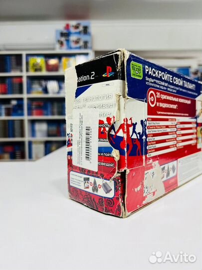 PS2 SingStar Русский Хит + 2 Микрофона Новый