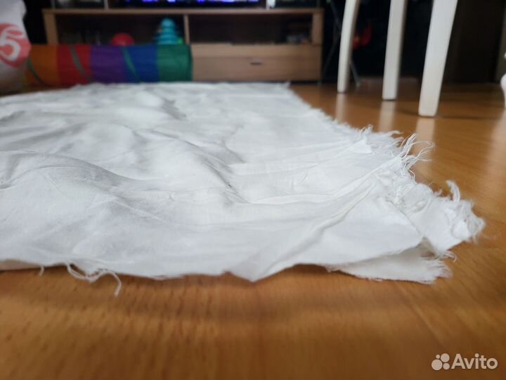 Ткань хб новая отрез 680 х 80 см белая