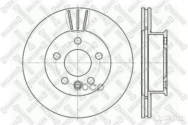 6020-4733V-SX диск тормозной передний VW T4 2