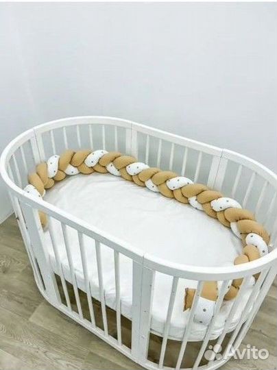 Бортик-косичка в кроватку