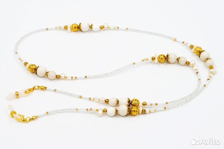 Шнурки для очков с камнями разные