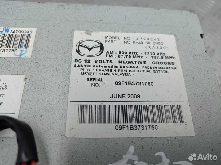 Магнитола, Mazda CX7 2010