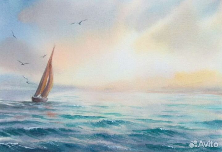 Картины, акварели, пейзажи