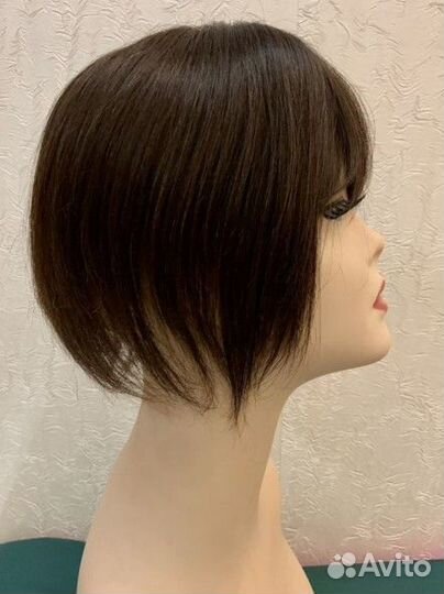 Накладка из натуральных волос+ подарок выпрямитель