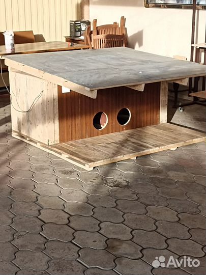 Будка для 2-х собак утепленная