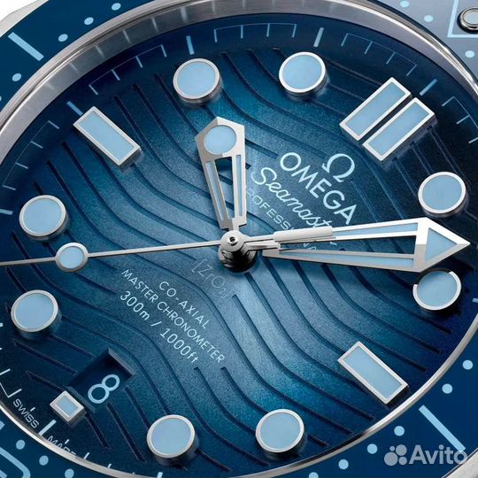 Часы Omega Seamaster Diver 300M Summer Blue Новые