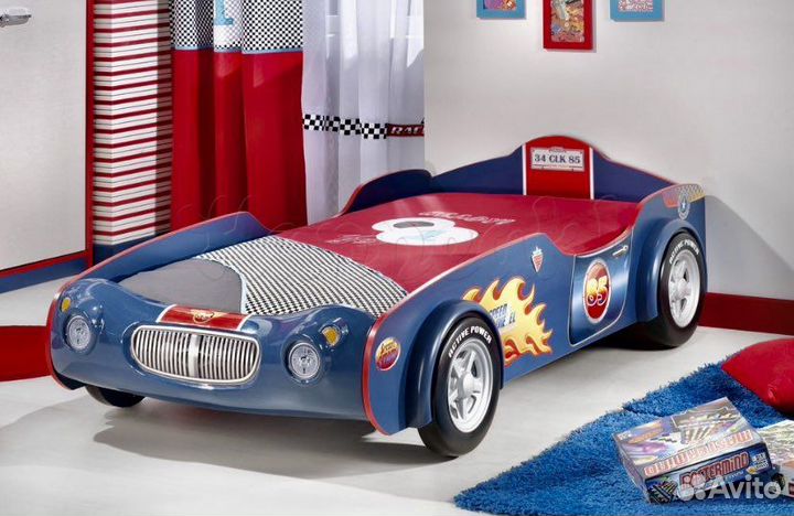 Детская Кровать-машина Cilek speedy blue