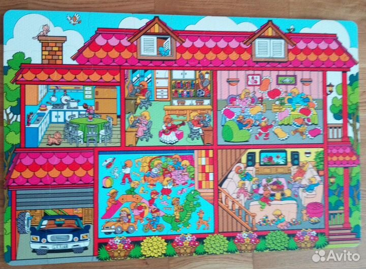 Мягкий коврик пазл 54 элемента (600*900)