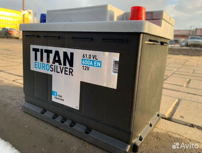 Аккумулятор titan Euro silver 61ah