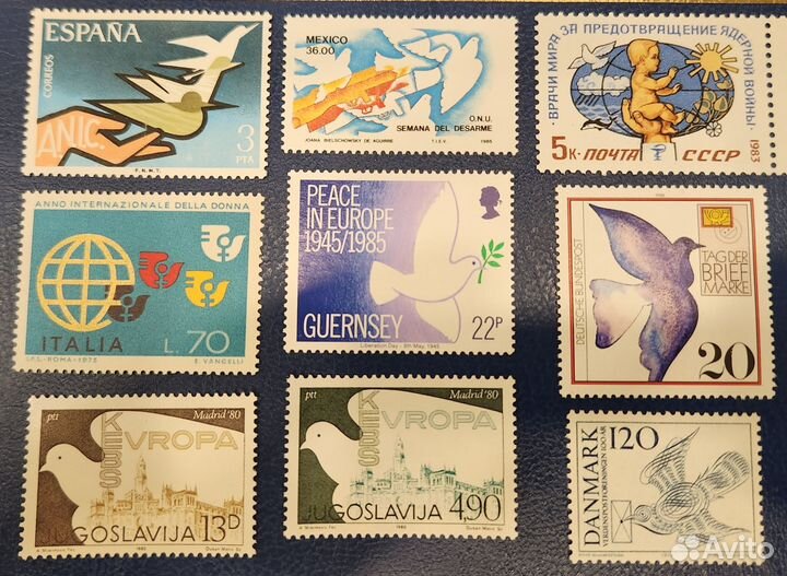 Марки голуби