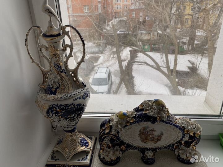 Набор ваза и часы