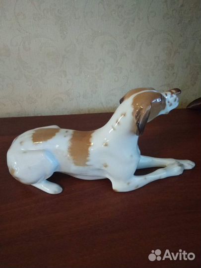 Фарфоровая статуэтка - собака, СССР, винтаж