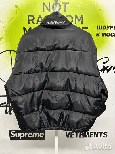 Пуховик черный Corteiz Теплый/В наличии