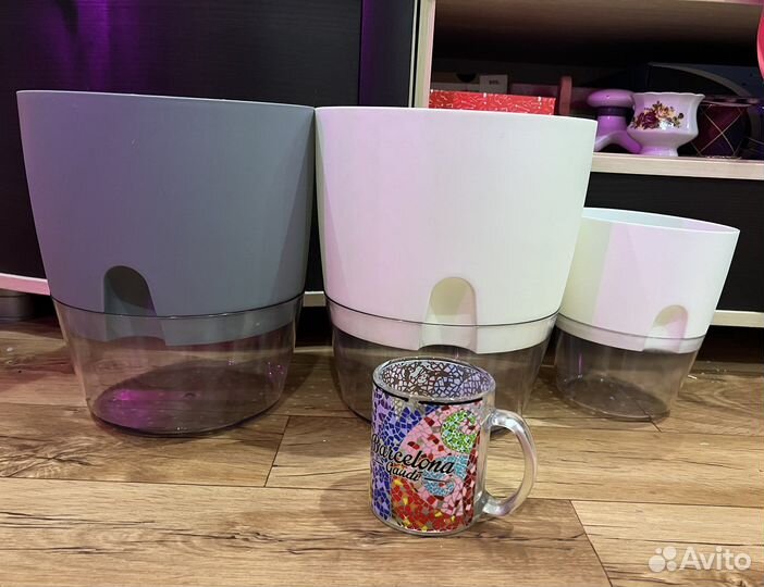 Горшок для цветов с автополивом