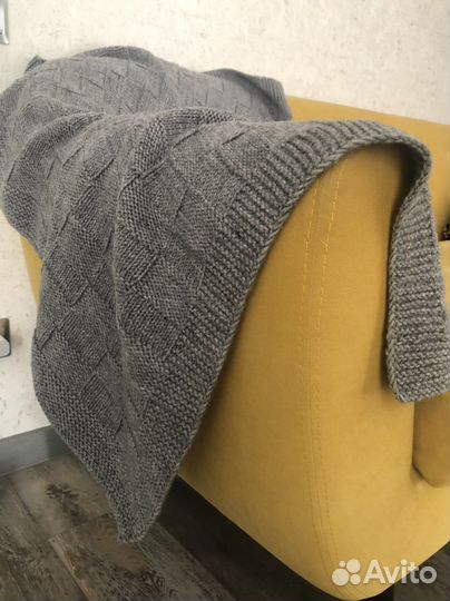 Десткий плед вязаный