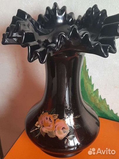 Ваза чешское стекло