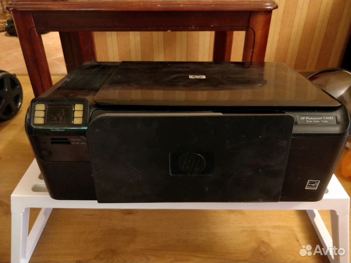 Мфу струйный HP Photosmart C4683 + бп. На запчасти