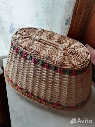 Корзина плетеная большая