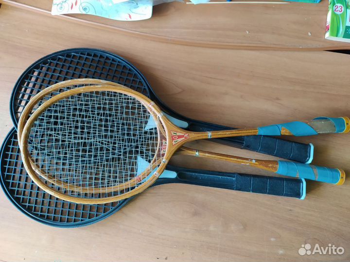 Ракетки для большого тенниса и бадминтона СССР ГДР