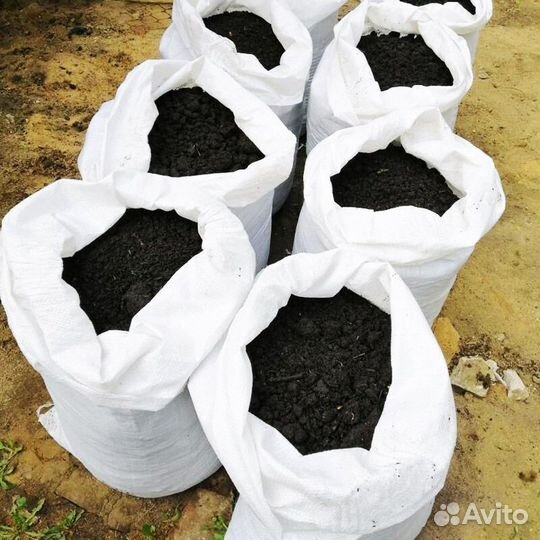 Чернозём в мешках