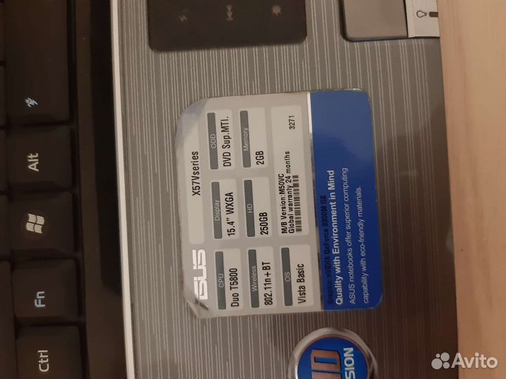 Ноутбук asus