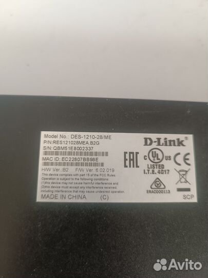 Коммутатор D-Link DES-1210-28/ME B2