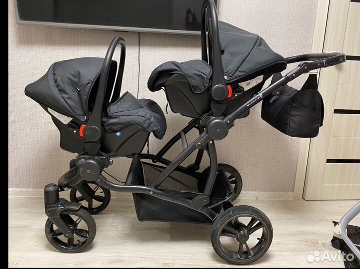 Коляска для двойни bebetto 42