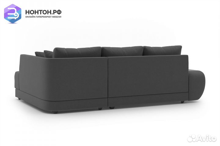 Угловой диван пума Консул серый