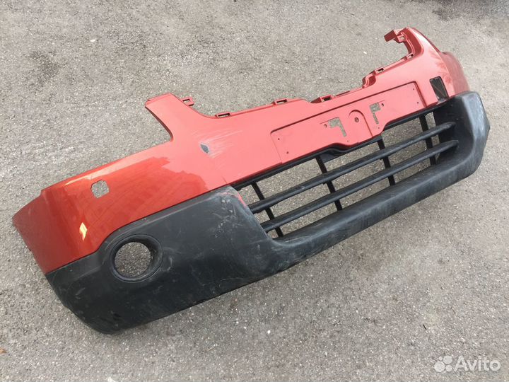 Бампер передний Nissan Qashqai красный 2007