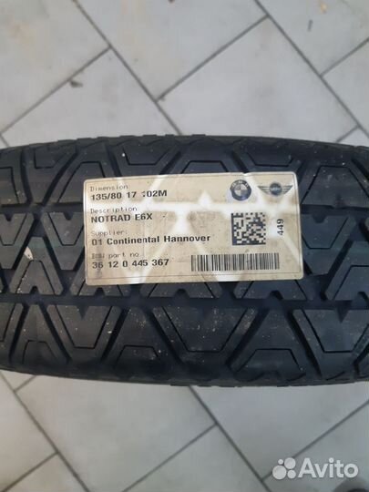 Аварийное колесо в сборе (докатка) BMW 36112182461