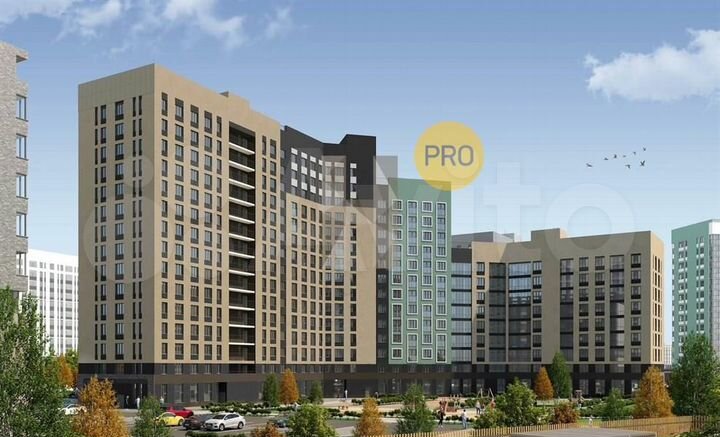 2-к. квартира, 46,3 м², 7/15 эт.