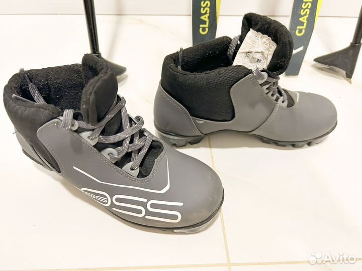 Беговые лыжи комплект 147см, 36 размер