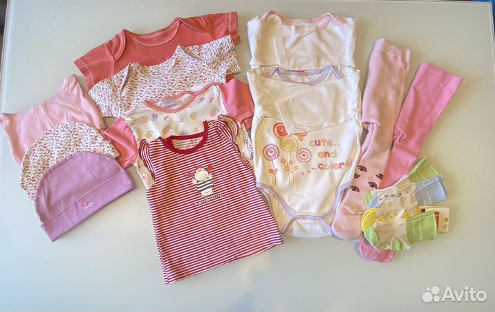 Пакет вещей до года+рюкзак переноска