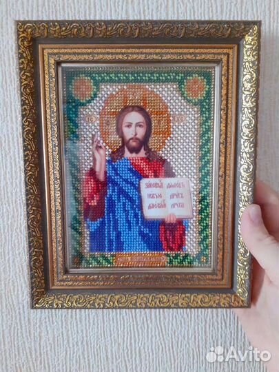 Иконы из бисера ручной работы