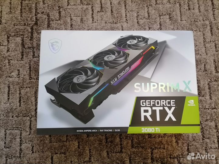 MSI nvidia GeForce RTX 3080 TI suprim X