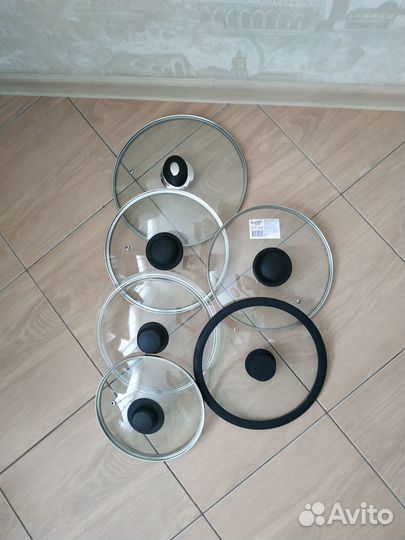 Крышки стеклянные для сковородок d19,20,24,28см